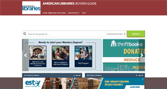 Desktop Screenshot of americanlibrariesbuyersguide.com