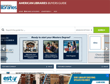 Tablet Screenshot of americanlibrariesbuyersguide.com